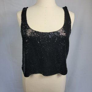 Black Sequin Top